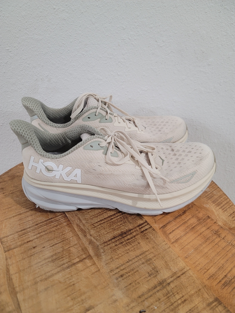 HOKA Running Shoes in Light Beige - Picture 1 of 7